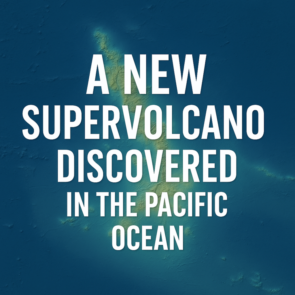 A New Supervolcano Discovered in the Pacific Ocean?