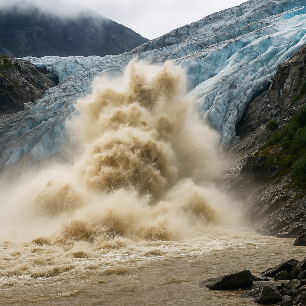 Glacial Lake Outburst Threatens Alaskan City