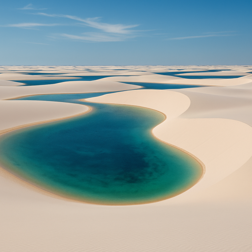 Why This Desert Fills With Thousands of Lakes Each Year: Lençóis Maranhenses