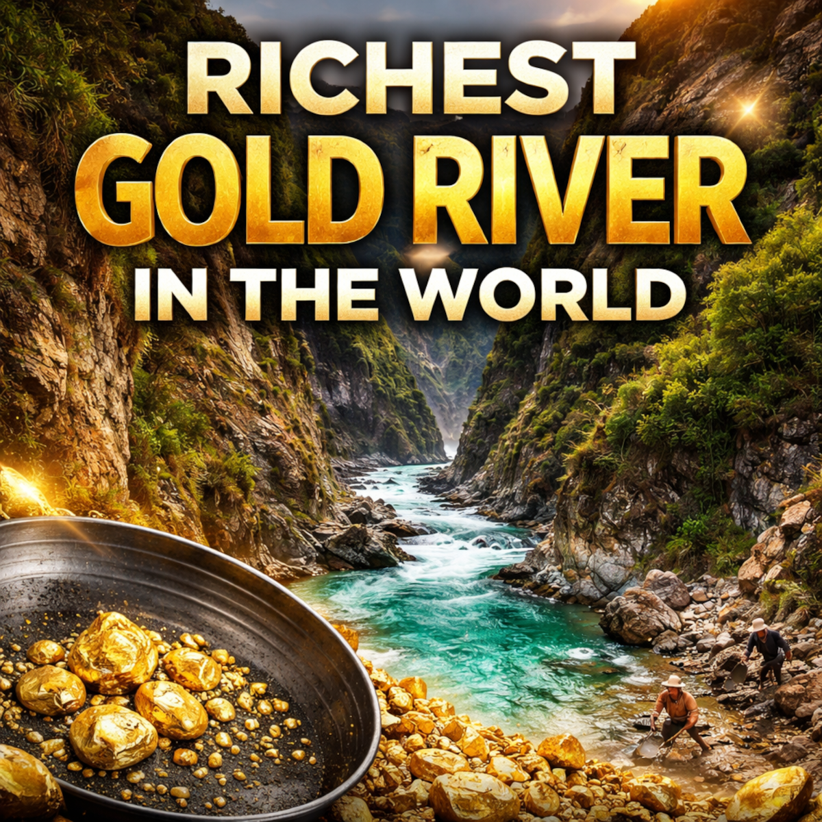 The Richest River of Gold in the World in New Zealand