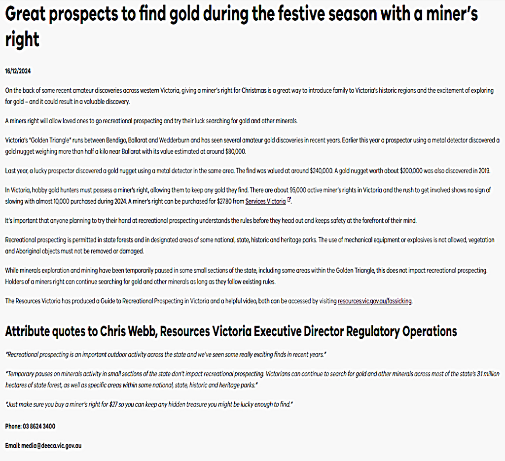 Understanding Temporary Pauses on Minerals Activity in Victoria